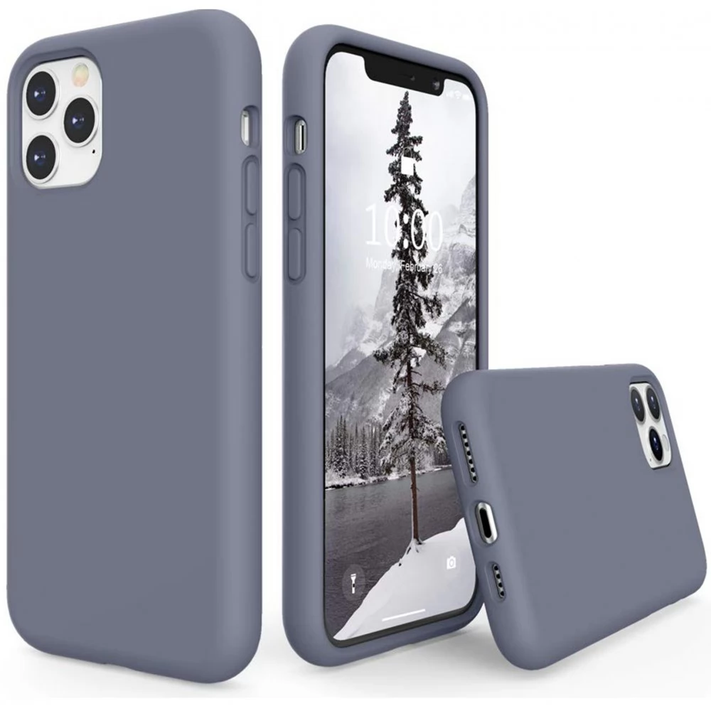 WOOZE Liquid Silica Gel szilikon tok Apple iPhone 16 Pro Max leander-szürke