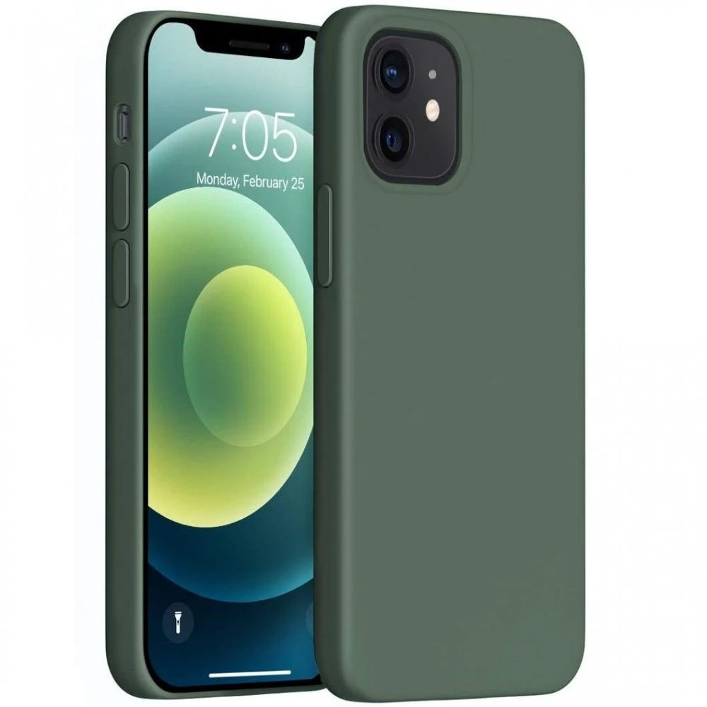 WOOZE Liquid Silica Gel szilikon tok Huawei Honor 200 Smart sötétzöld