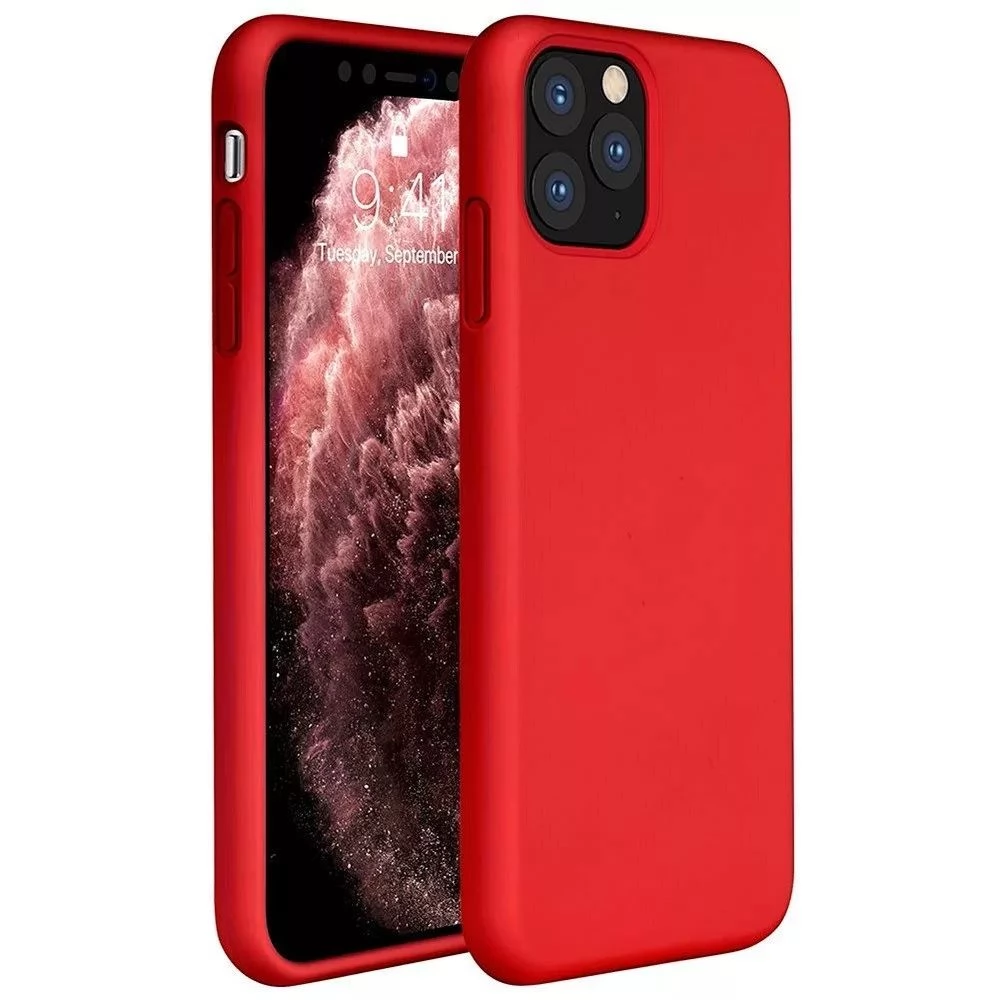 WOOZE Liquid Silica Gel szilikon tok iPhone 14 Plus piros
