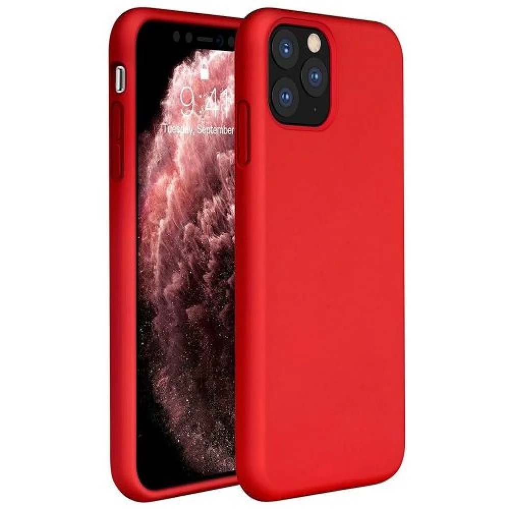 WOOZE Liquid Silica Gel szilikon tok Samsung Galaxy A24 4G piros