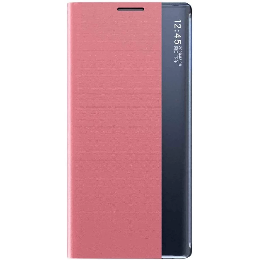WOOZE Look Inside Oldalra nyíló tok iPhone 13 Pro Max rózsaszín