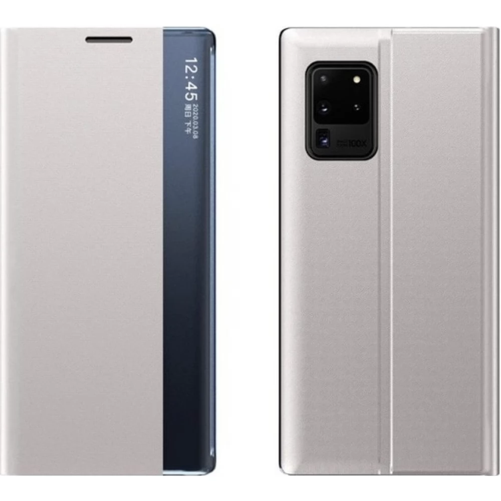 WOOZE Look Inside Oldalra nyíló tok Samsung Galaxy M52 5G ezüst