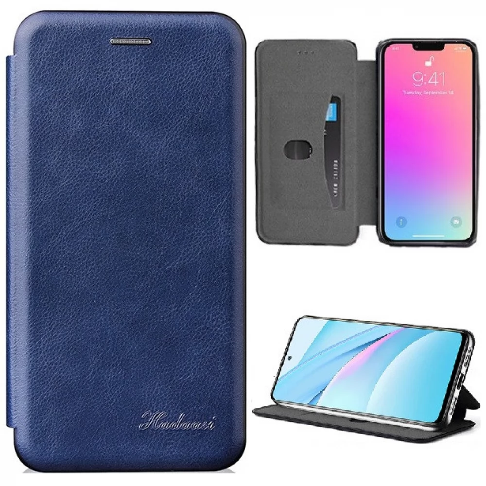 WOOZE Protect And Dress Book Oldalra nyíló tok iPhone 15 Pro kék