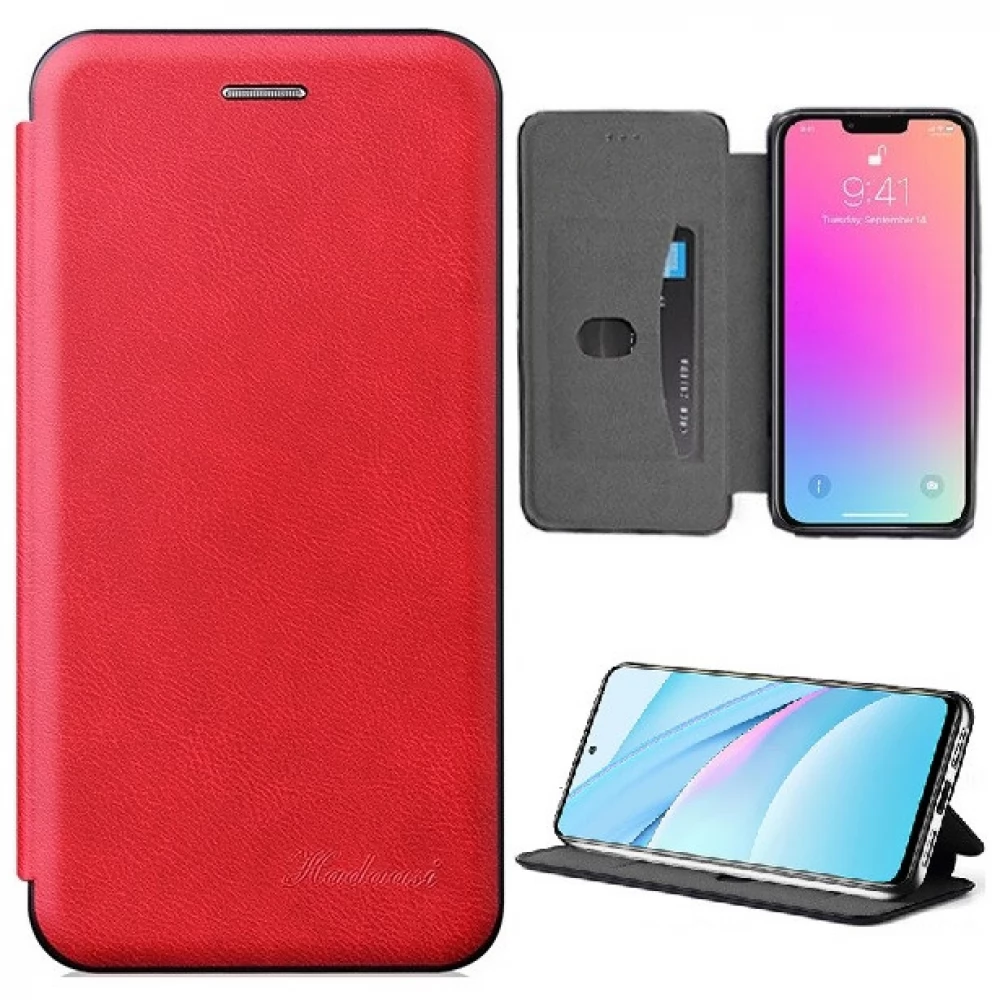 WOOZE Protect And Dress Book Oldalra nyíló tok iPhone 15 Pro piros
