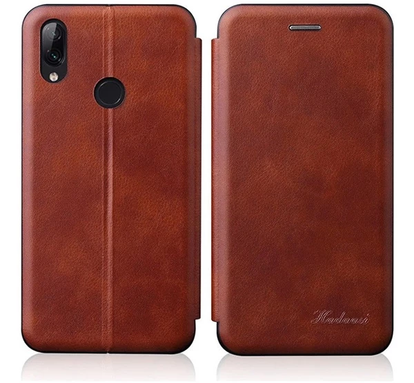 WOOZE Samsung Galaxy S20 / S20 5G SM-G980 / G981 oldalra nyíló tok barna
