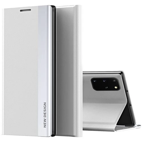 WOOZE Silver Line Oldalra nyíló tok stand Samsung Galaxy A56 5G világosszürke