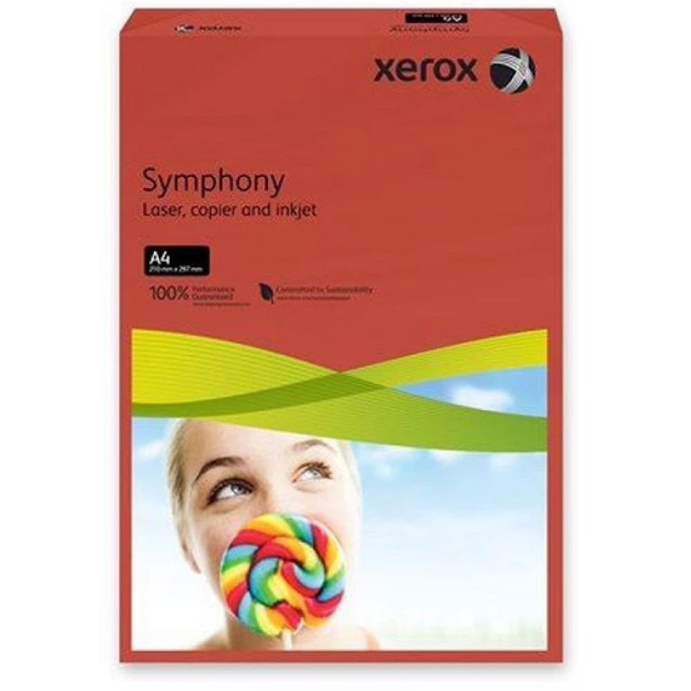 XEROX A4/160 g Symphony másolópapír intenzív vörös