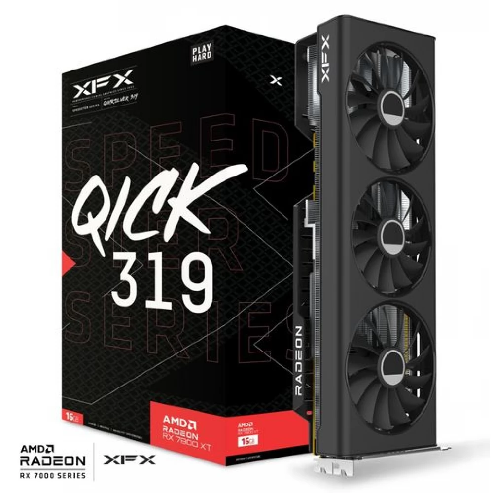 XFX Radeon RX 7800 XT 16GB GDDR6 Speedster QICK 319 Core Edition PCIE