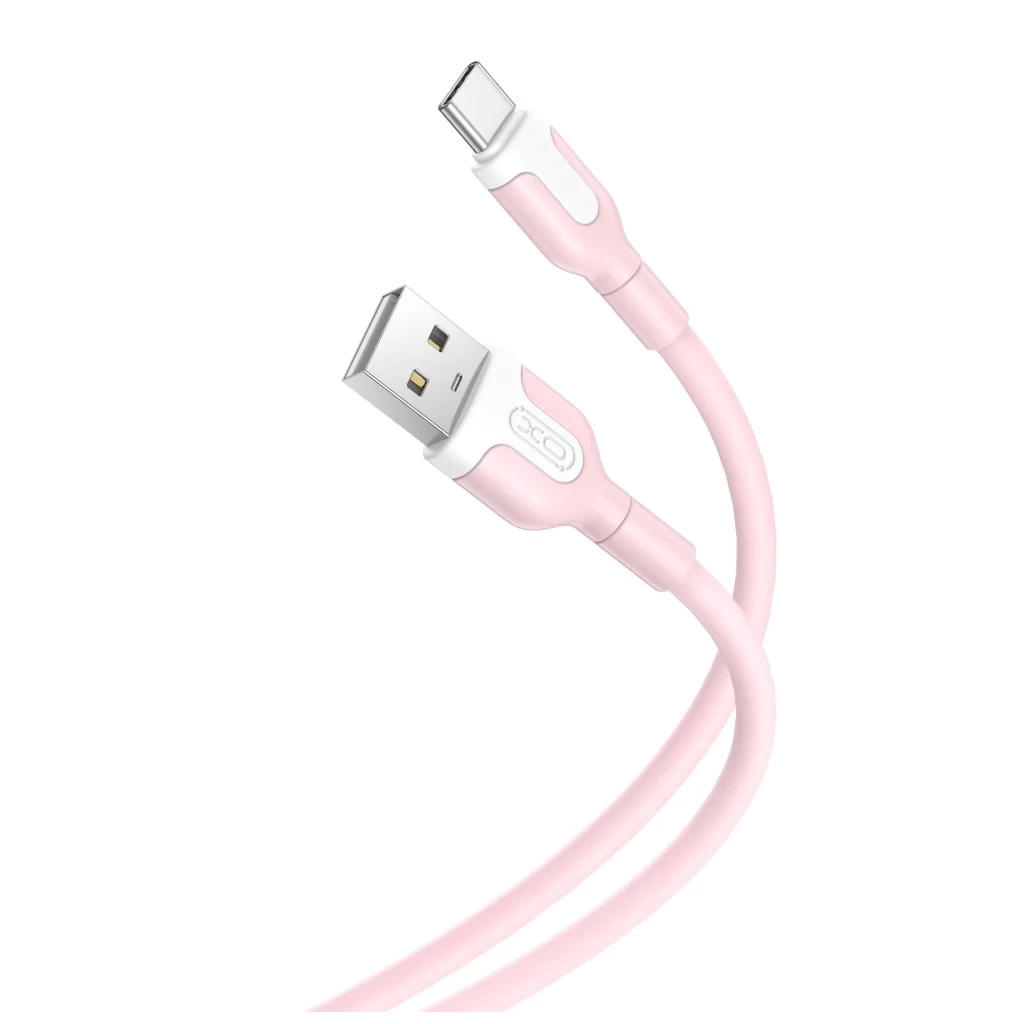 XO USB 2.0 Type C Átalakító Rózsaszín 1m 131220