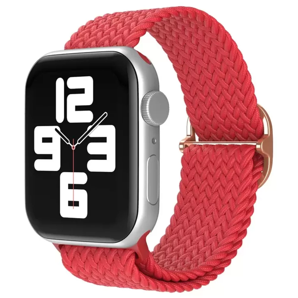 XPRO Apple Watch szőtt szövet körpánt Piros 42mm/44mm/45mm/49mm