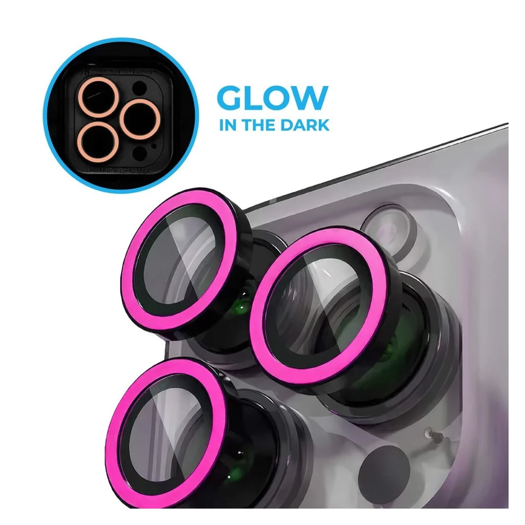 XPRO Luminous Prémium Hátsó kameravédő üveg Iphone 15 Pro/15 Pro Max rózsaszín