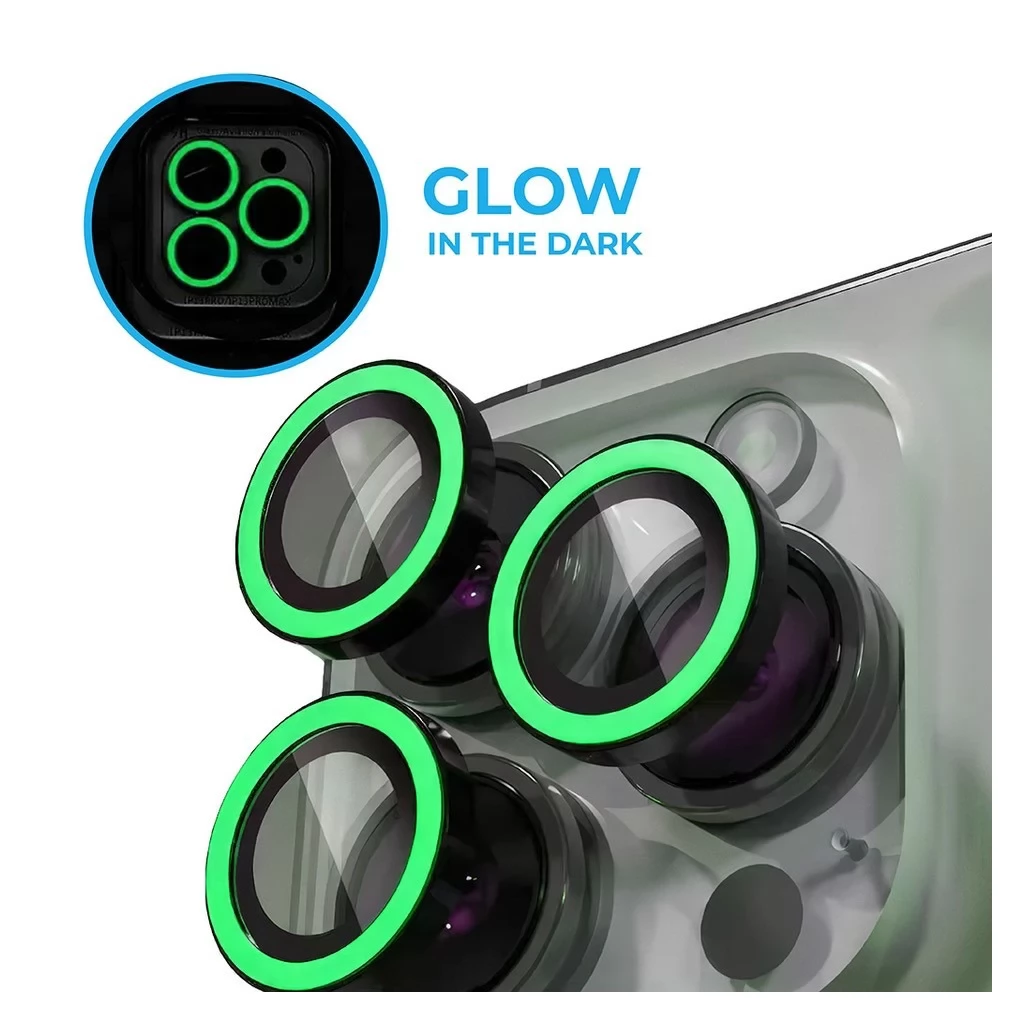 XPRO Luminous Prémium Hátsó kameravédő üveg iPhone 16/16 Plus zöld