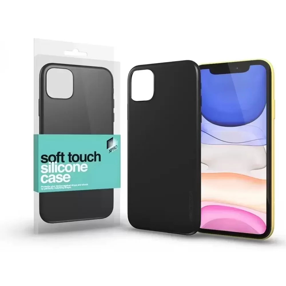 XPRO Soft Touch Silicon Case iPhone 15 fekete