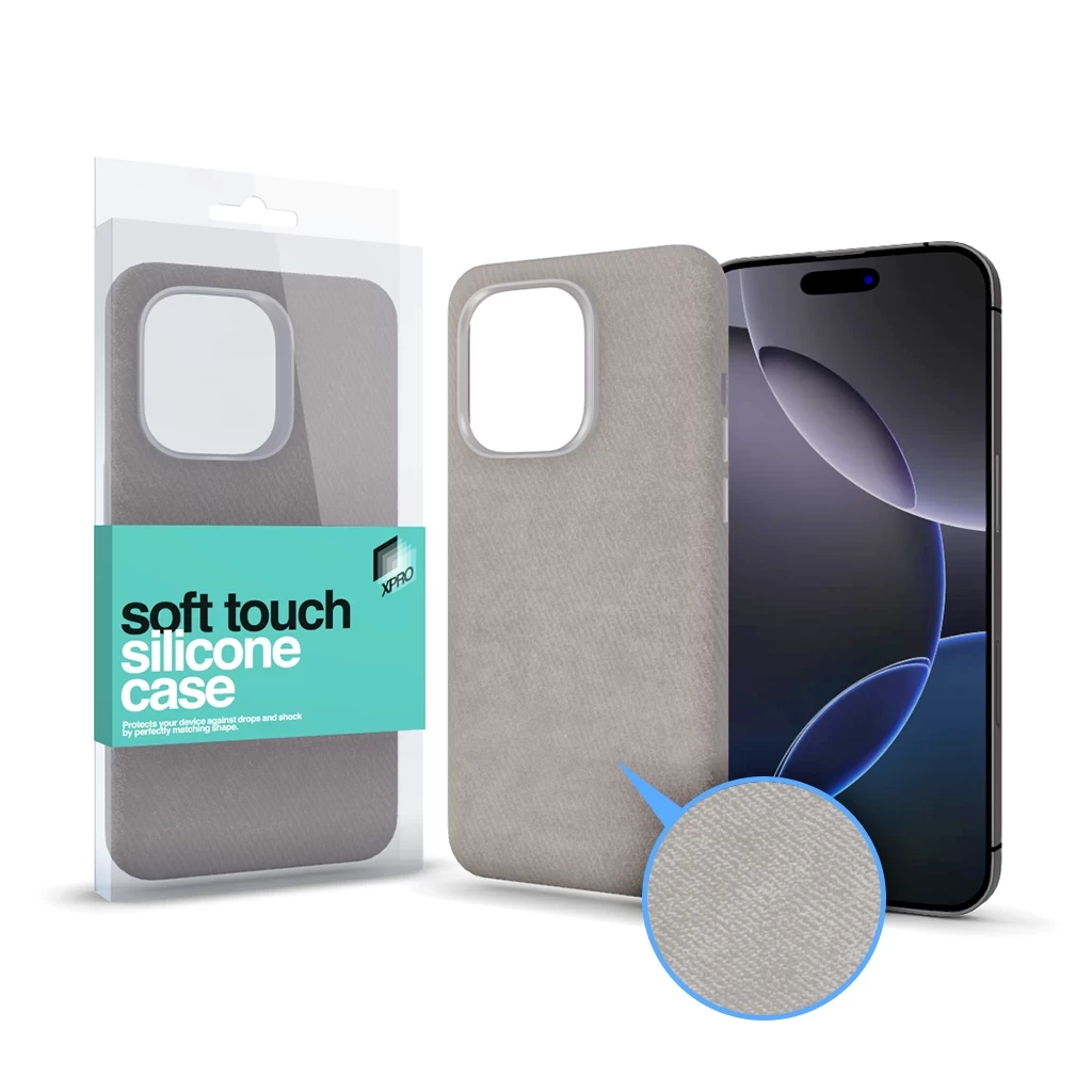XPRO ™ Soft Velvet Magsafe tok Apple iPhone 16 Pro Max készülékhez - Szürke