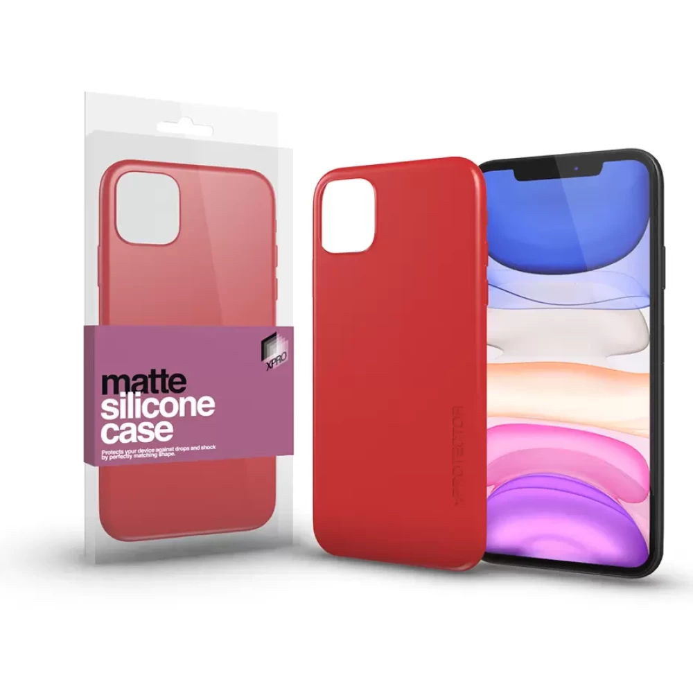 XPRO Szilikon matte tok ultra vékony korallpiros Apple iPhone 11 Pro készülékhez