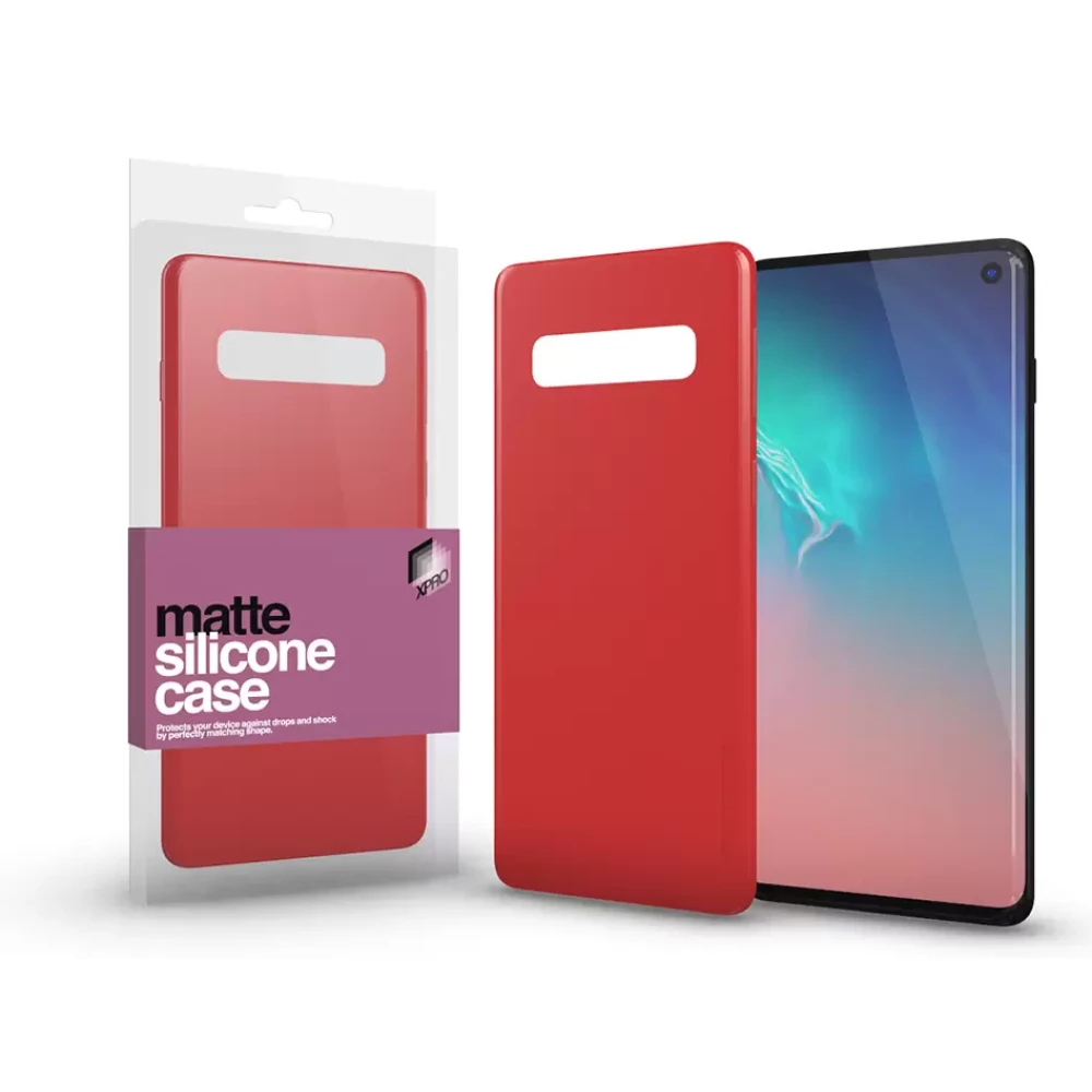 XPRO Szilikon matte tok ultra vékony korallpiros Samsung S20 készülékhez