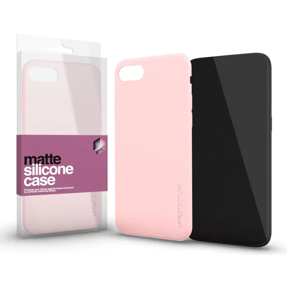 XPRO Szilikon matte tok ultra vékony púderpink Samsung A73 5G készülékhez