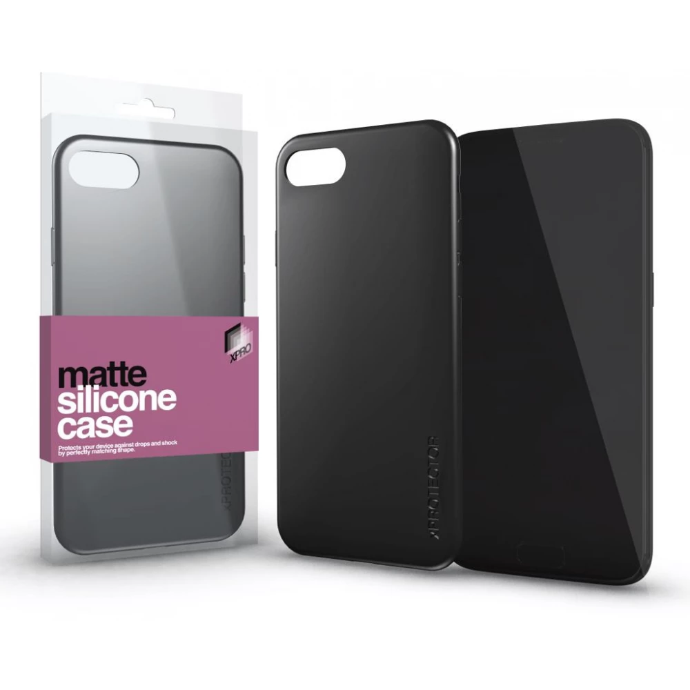 XPRO Szilikon Matte ultravékony tok Samsung Galaxy S21 fekete