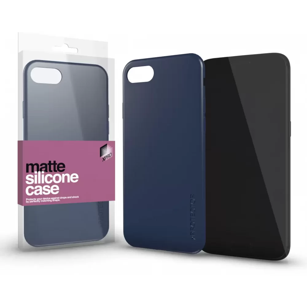 XPRO Szilikon Matte ultravékony tok Xiaomi Redmi Note 12 sötétkék