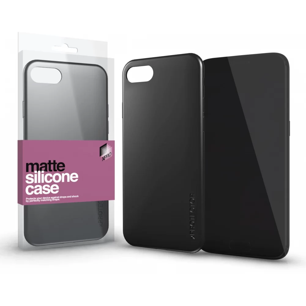 XPRO Szilikon Matte ultravékony tok Xiaomi Redmi Note 12S fekete