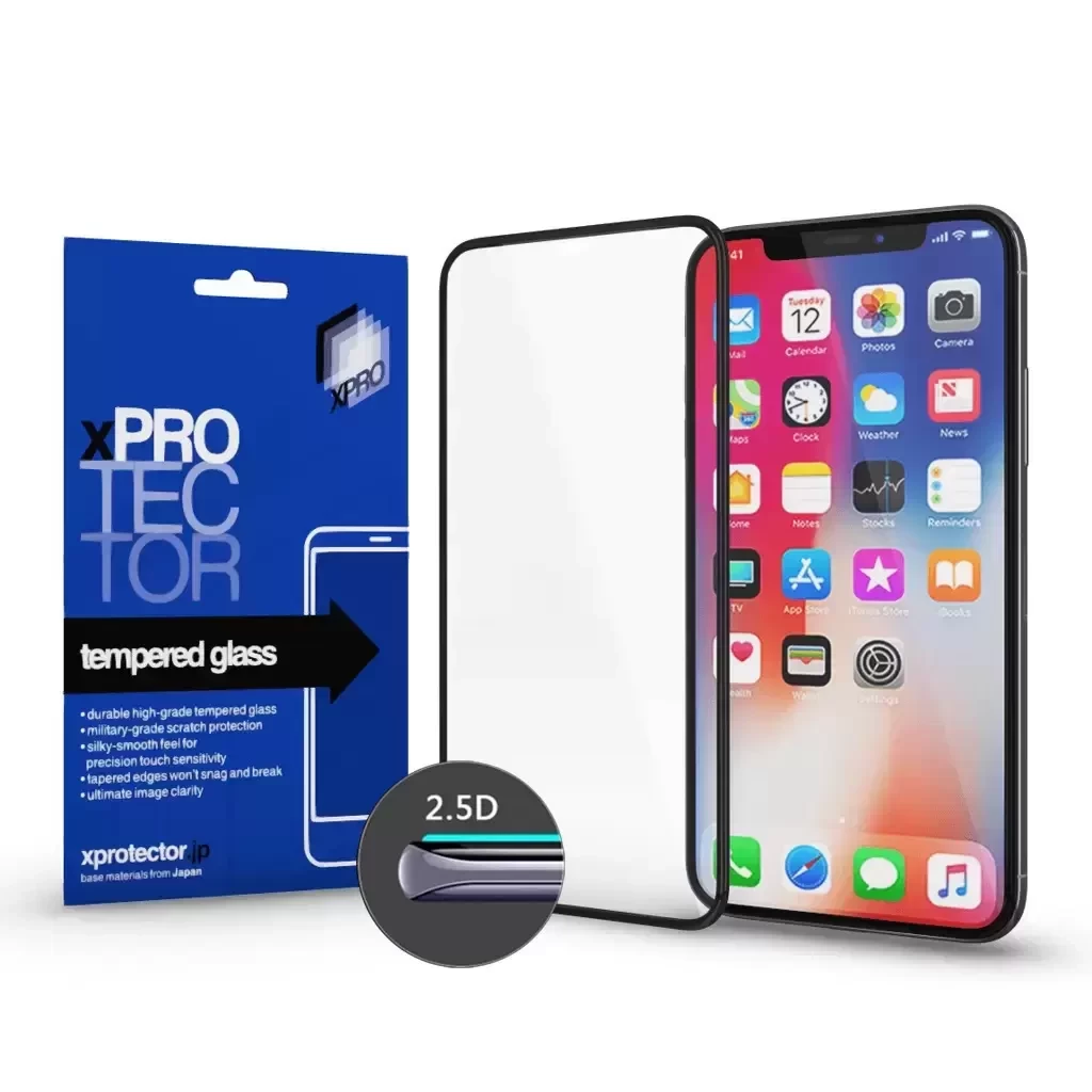 XPRO ™ Tempered Glass Full 2.5D fekete 0.33 kijelzővédő üveg / üvegfólia Samsung Galaxy S24 FE készülékhez