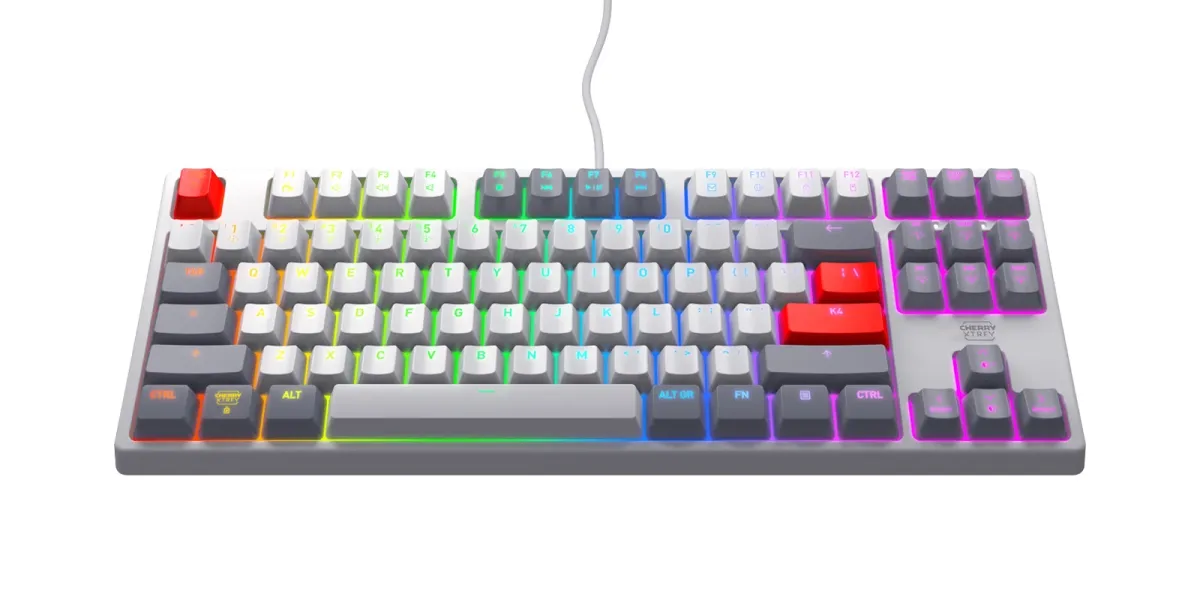 XTRFY K4V2 TKL MX2A Red US Angol retro