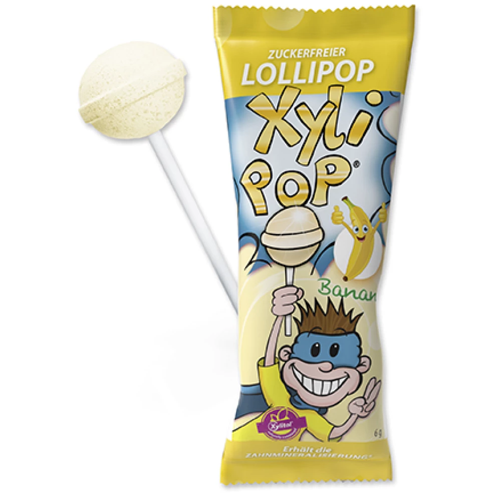 XYLIPOP Xylipop cukormentes nyalóka banán ízű 6 g