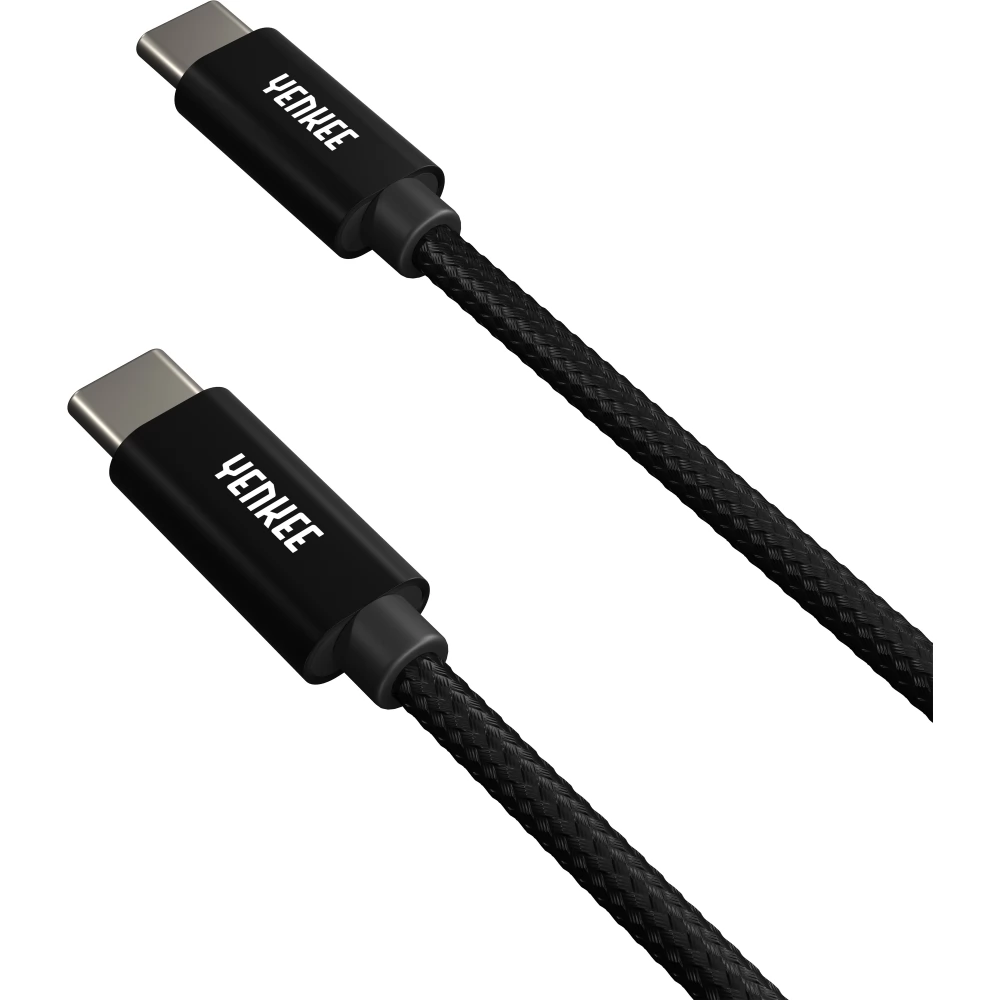 YENKEE USB 2.0 Type C Összekötő Fekete 2m YCU C102 BK