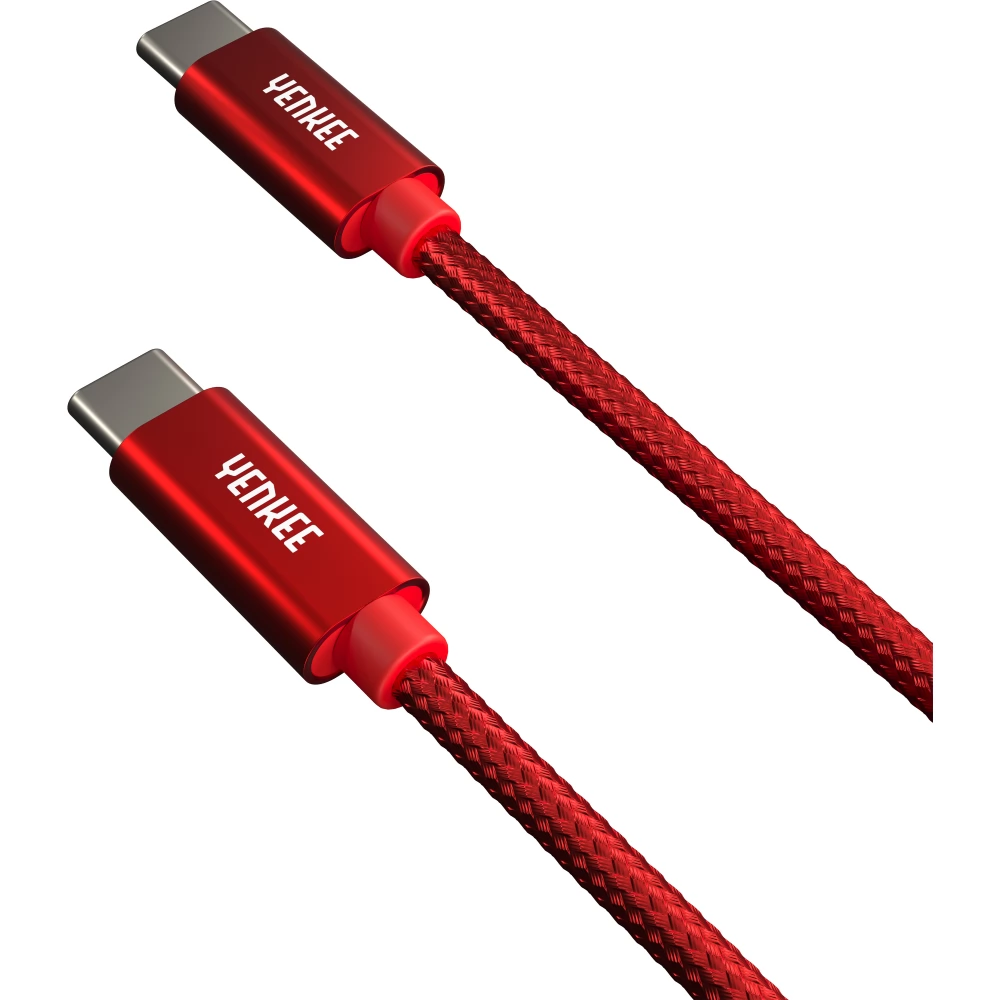 YENKEE USB 2.0 Type C Összekötő Piros 1m YCU C101 RD