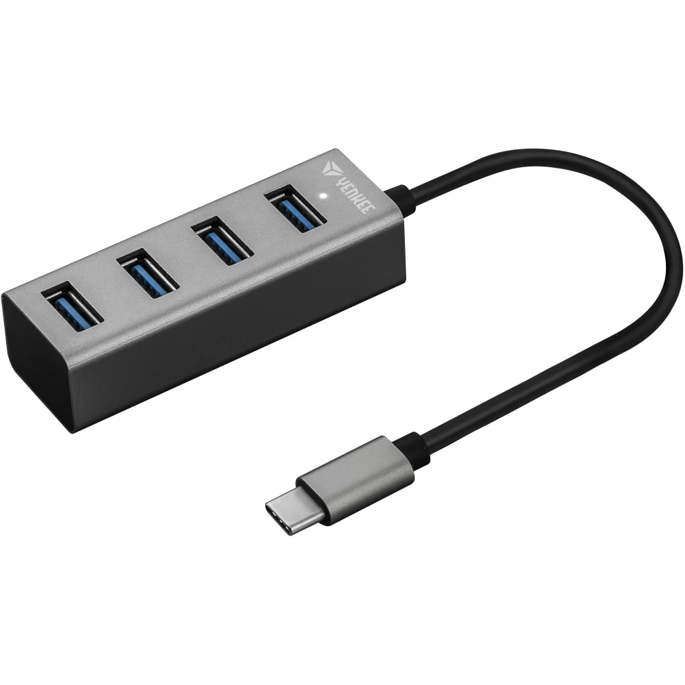YENKEE YHB C430 Alumínium töltő elosztó 4 db USB-C porttal