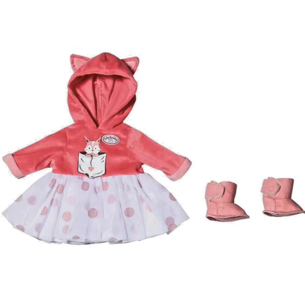 ZAPF CREATION Baby Annabell Mókusos kapucnis felső tütü szoknyával kiegészítő