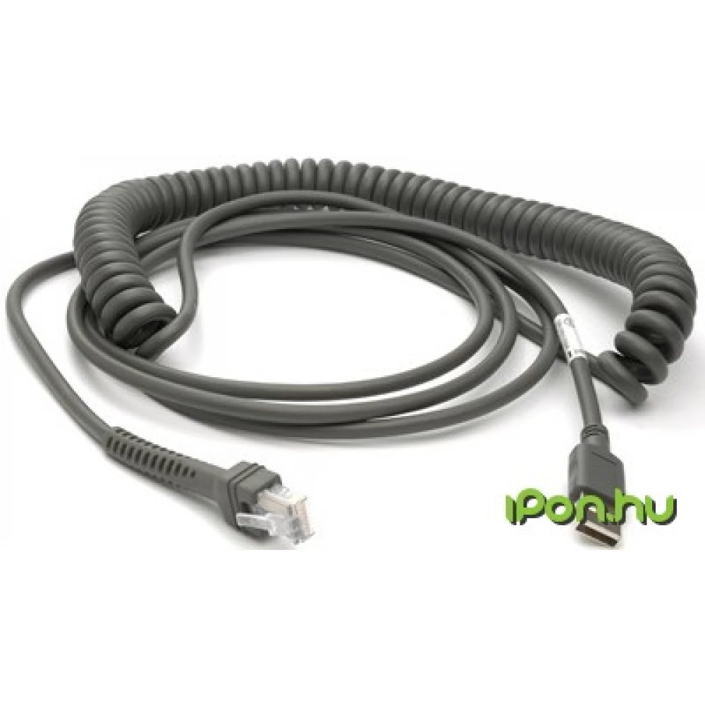 ZEBRA CBA-U09-C15ZAR 4.57 méteres USB adat kábel LS 4208 vonalkód olvasóhoz