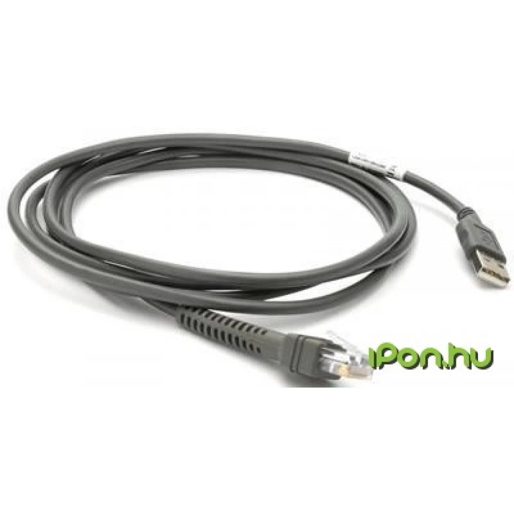 ZEBRA CBA-U26-S09EAR 2.74m hosszú USB adat kábel DS4208 vonalkód olvasóhoz