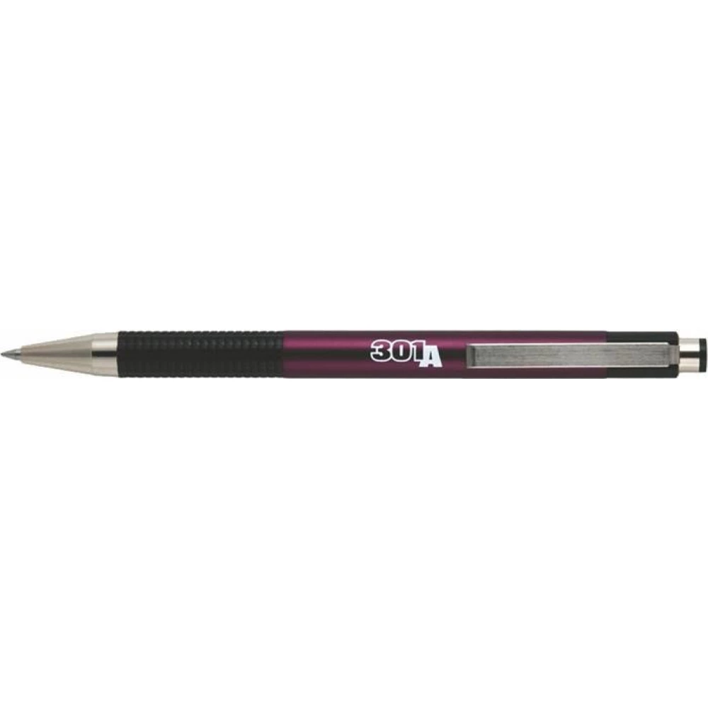 ZEBRA F-301A Golyóstoll 0.24 mm nyomógombos mályva tolltest kék