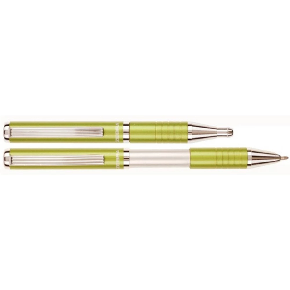 ZEBRA SL-F1 Golyóstoll 0.24 mm teleszkópos metálzöld tolltest kék