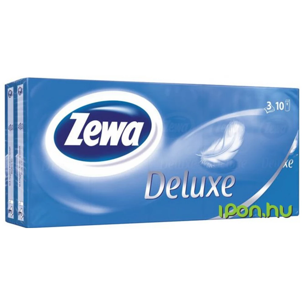 ZEWA Deluxe papír zsebkendő illatmentes 10x10 db