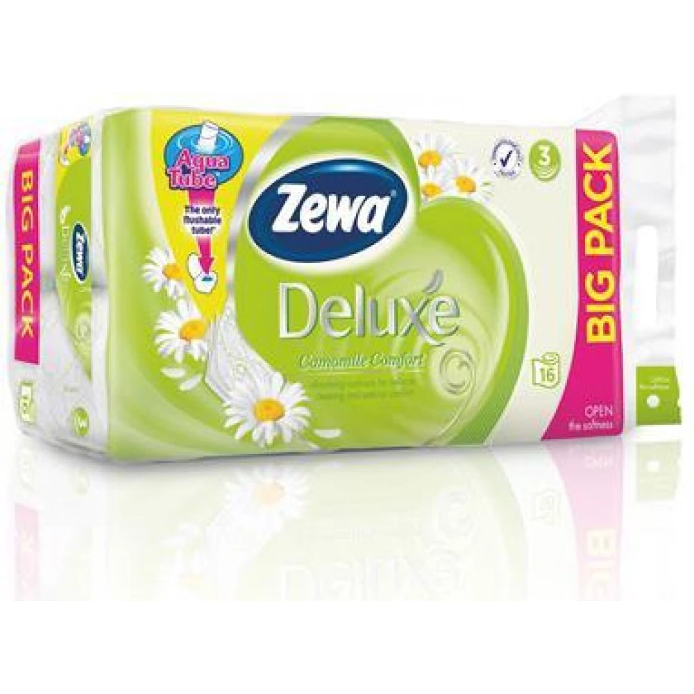 ZEWA Toalettpapír 3 rétegű 16 tekercses Deluxe kamilla