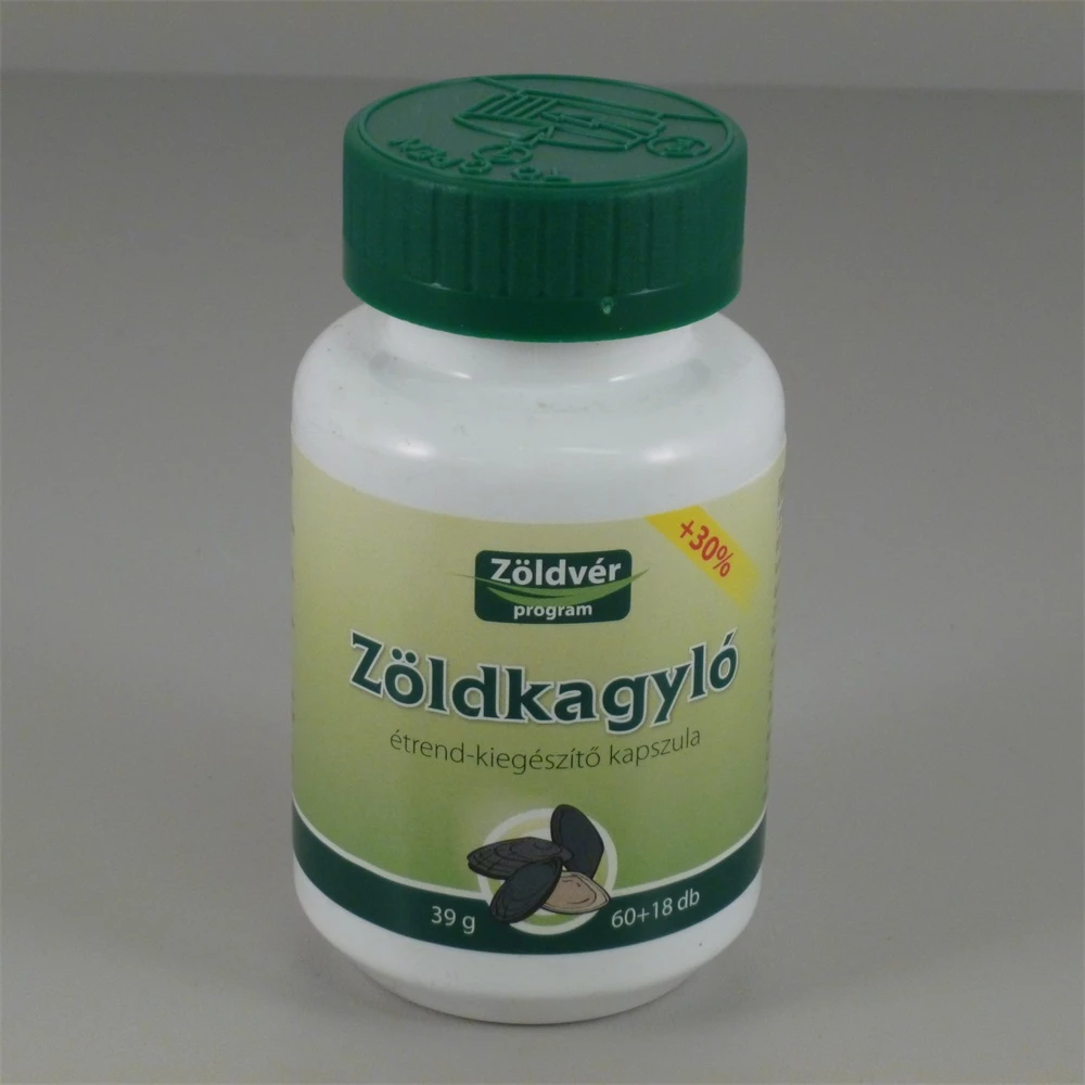Zöldvér zöldkagyló kapszula 60+18db 78 db