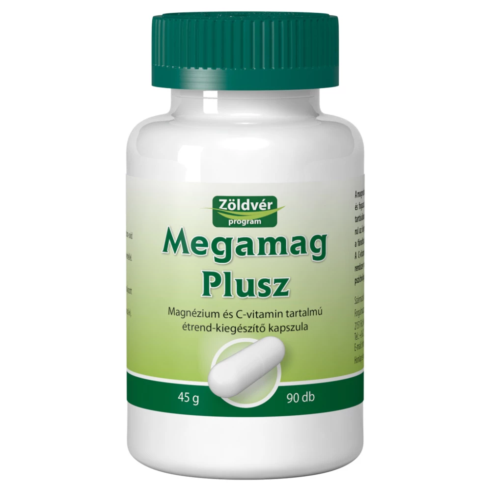Zöldvér Zöldvér megamag plusz mg+c vitamin kapszula 90 db
