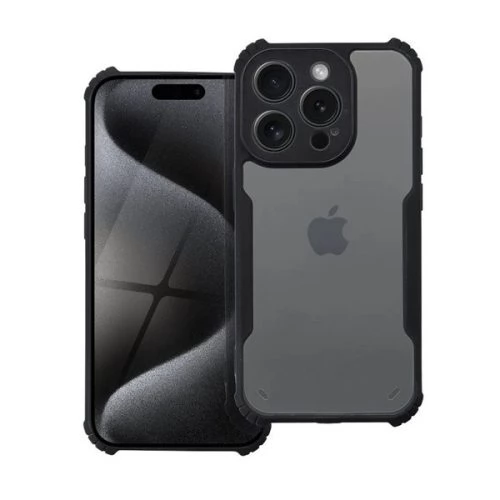 ZONE Anti-Drop szilikon-akril hátlaptok Xiaomi Redmi Note 13 Pro Plus 5G átlátszó-fekete
