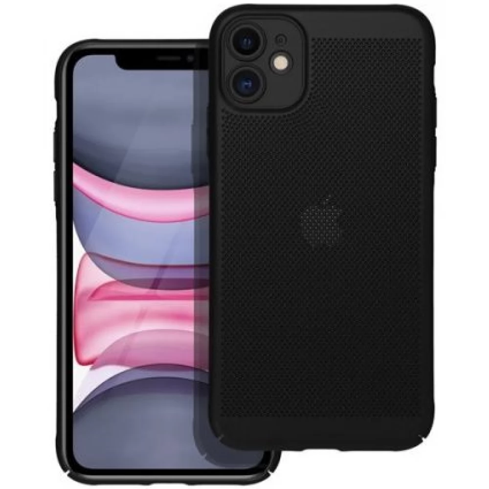 ZONE Breezy légáteresztő hátlaptok Apple iPhone 11 fekete