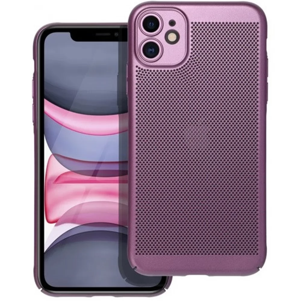 ZONE Breezy légáteresztő hátlaptok Apple iPhone 11 lila