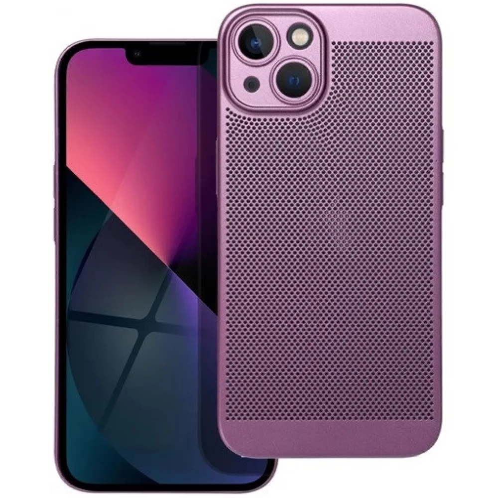 ZONE Breezy légáteresztő hátlaptok Apple iPhone 13 lila