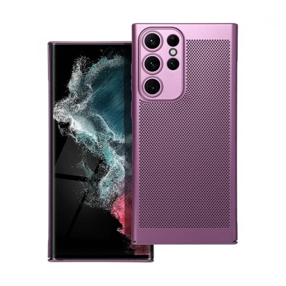 ZONE Breezy légáteresztő hátlaptok Samsung Galaxy S22 Ultra 5G lila