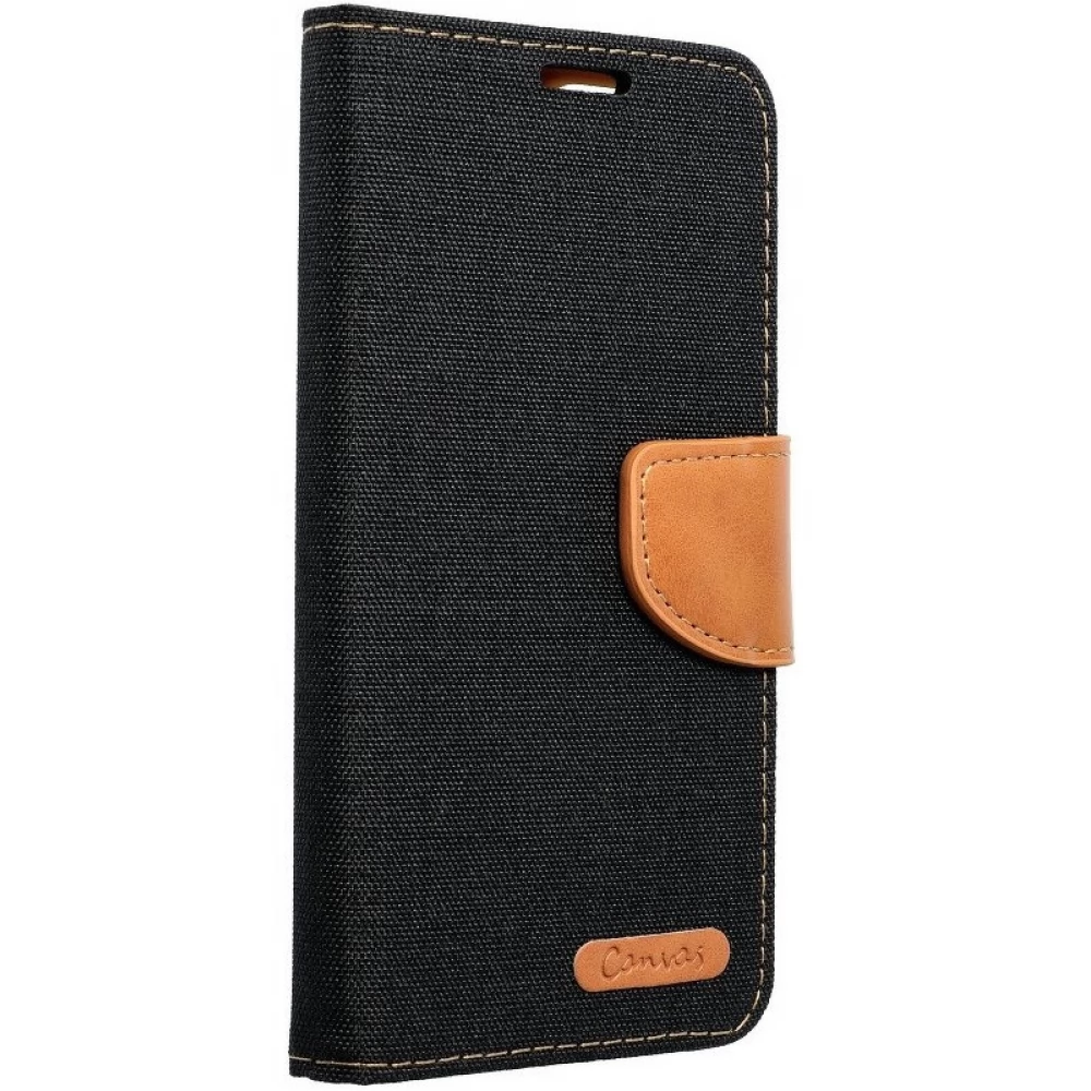 ZONE Canvas Book oldalra nyíló tok Xiaomi Redmi Note 12 5G / Poco X5 5G fekete