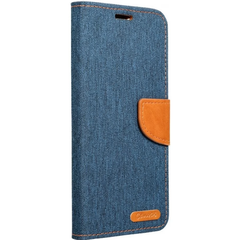 ZONE Canvas Book oldalra nyíló tok Xiaomi Redmi Note 12 5G / Poco X5 5G sötétkék