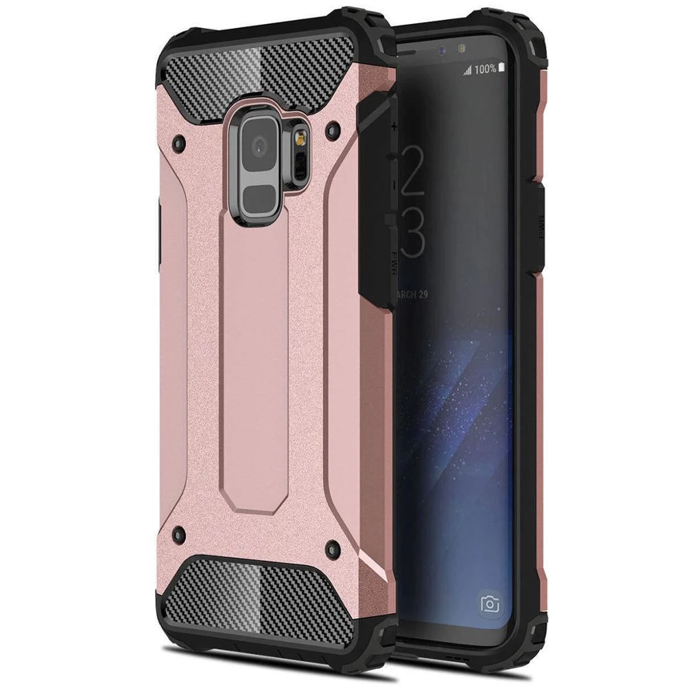 ZONE Defender fémhatású műanyag hátlap Motorola Moto G Pro/G Stylus vörösarany