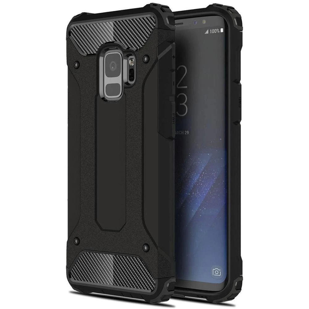 ZONE Defender fémhatású műanyag hátlap Motorola Moto G Pro/G Stylus fekete