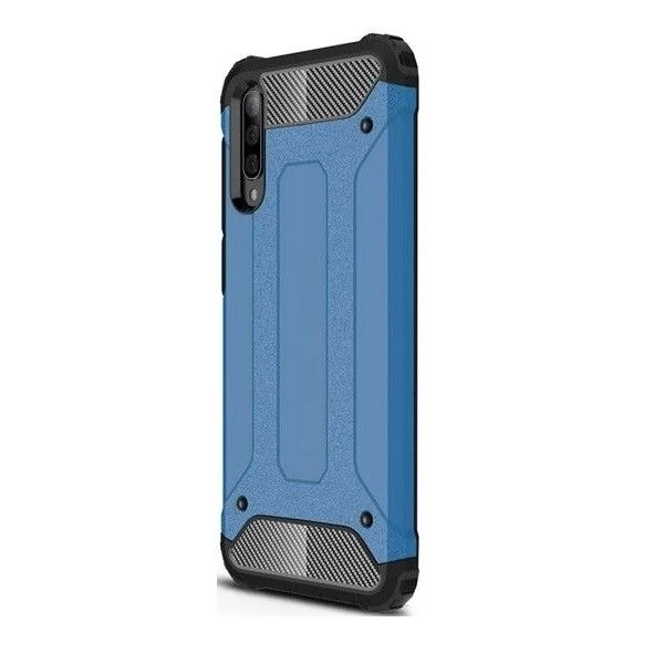 ZONE Defender fémhatású műanyag hátlap OnePlus 8 világoskék