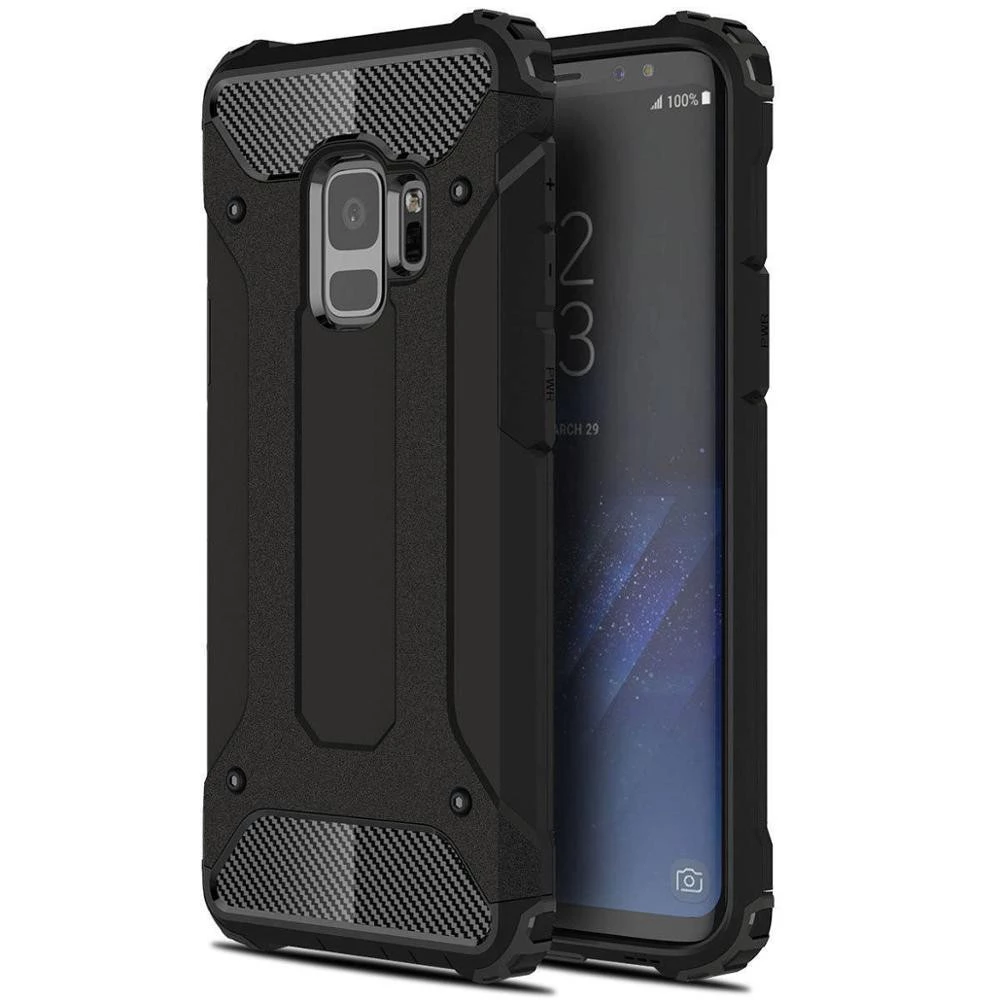 ZONE Defender fémhatású műanyag hátlap Xiaomi Mi 9 Pro/9 Pro 5G fekete